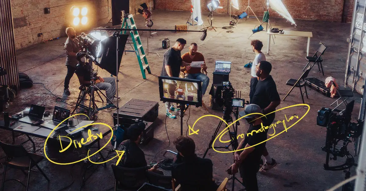 An Image showing a cinematographer vs director relationship on a film set