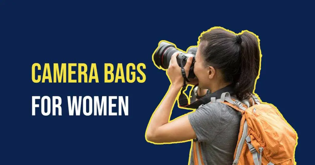 An Image showing a Woman with Camera Bags for Women