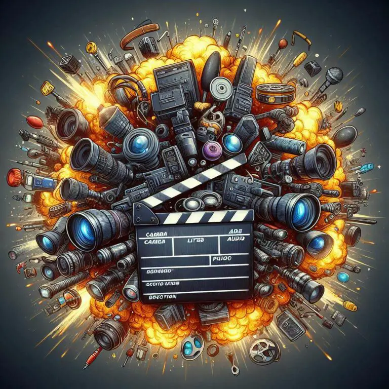 filmmaking-equipment-bursting-from-clapperboard